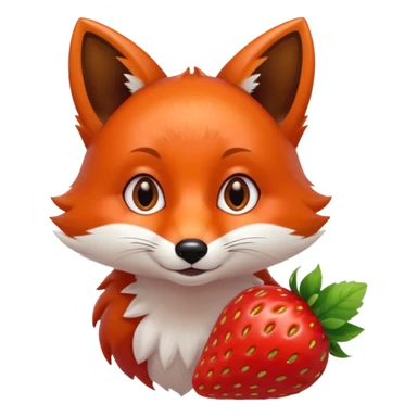 🍓🦊 sticker
