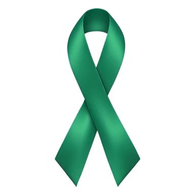 green cancer ribbon sticker