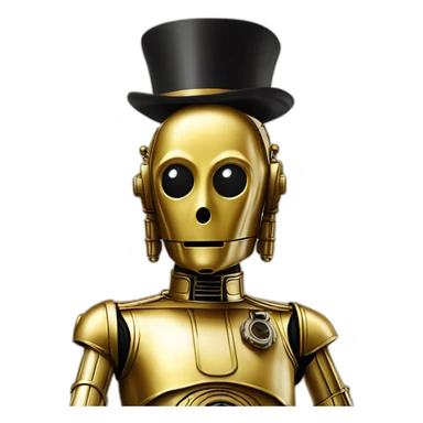 C3PO with Napoléon’hat sticker
