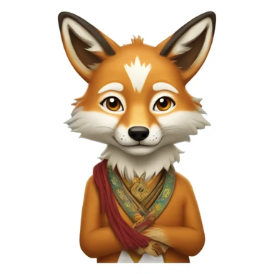 tibetan fox  sticker
