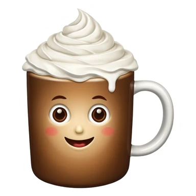 Coffee with whipped cream  sticker