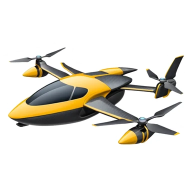 carbon fiber lattice futuristic EVTOL sticker