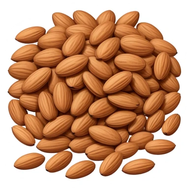 A small pile of almonds sticker