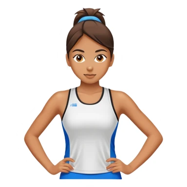 sporty girl sticker