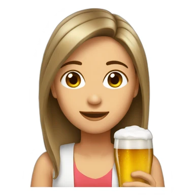 Chicas cerveza terapia sticker
