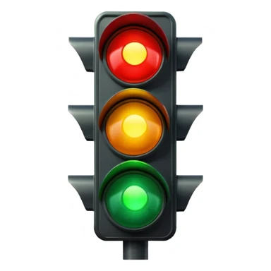 red amber green traffic light sticker