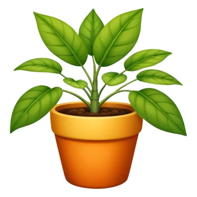 Una planta bonita con una masetá de color FFACC4 sticker
