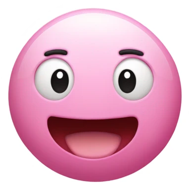 Kirby shaped ball sticker