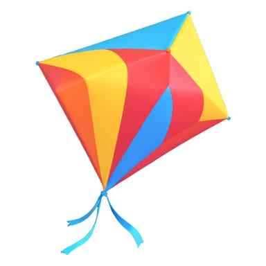 A kite flying in the sky sticker