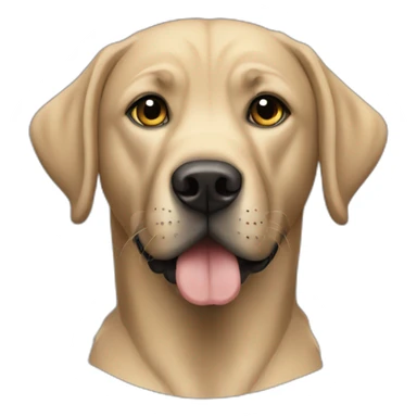 Labrador wearing black hoodie sticker
