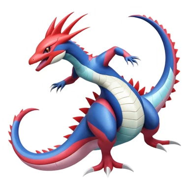 Koraidon-Milotic-Latias-Garchomp-Fakémon-hybrid-creature (full body)  sticker