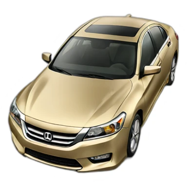 Golden honda accord 2013 sticker