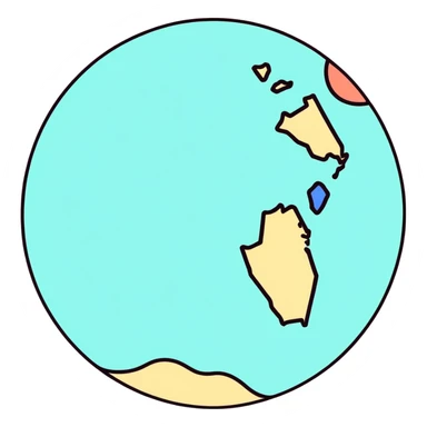 Vacations blue in Hawaii  sticker