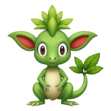  Fey Toony Sprigatito-Grookey-Grovyle-Shaymin-fusion-hybrid sticker