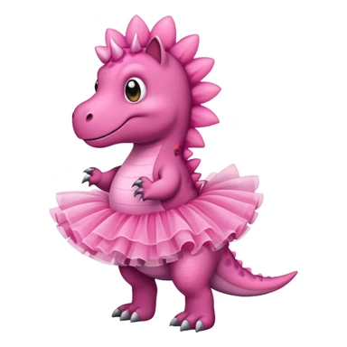 dino wearing tutu sticker