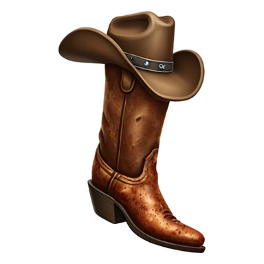 Cowboy boot wrangling a T-bone steak  sticker