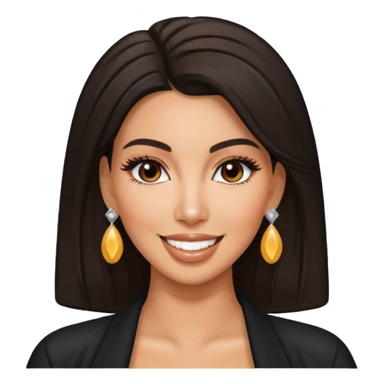 kim kardashian with earrings sticker