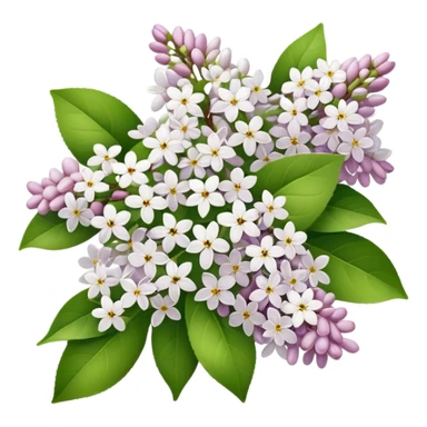 White lilac sticker
