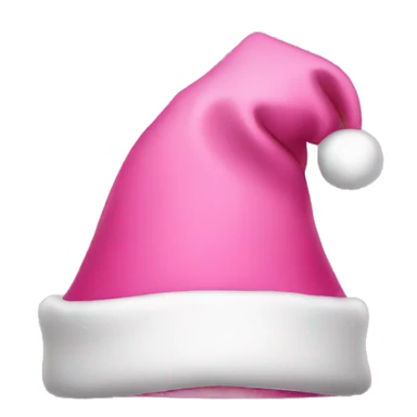 pink christmas hat sticker