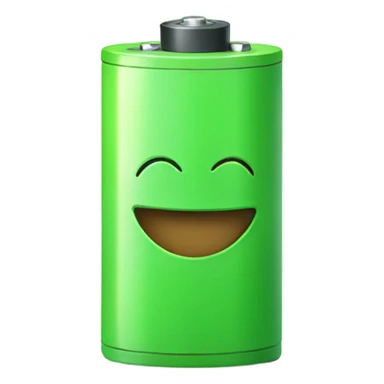 Happy Green battery  sticker