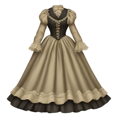 Victorian dress sticker
