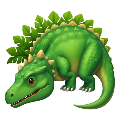 dino taking a nap sticker