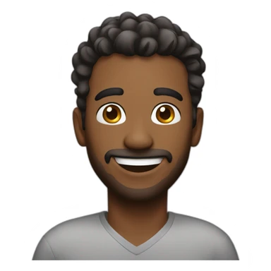 A GUY SUPER HAPPY sticker