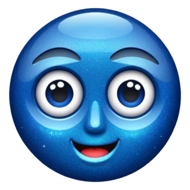 glitter azul-marinho tubarão sticker