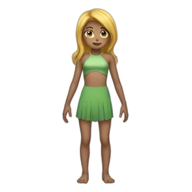 girl with big thorax sticker