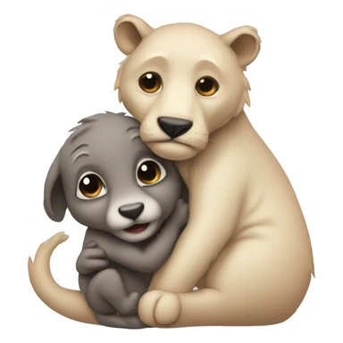 Mom animal with baby sticker