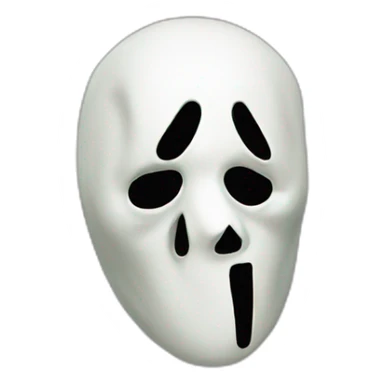 Ghostface mask sticker