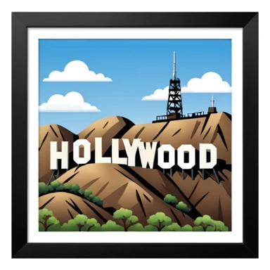 Hollywood sign  sticker