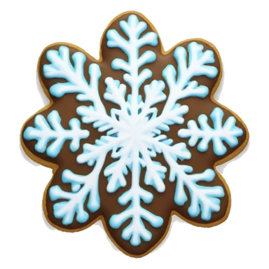 snowflake cookie sticker