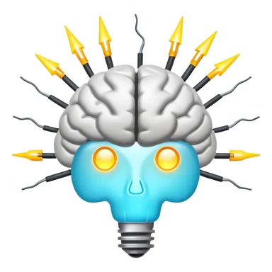 brain nerve signal only one  sticker