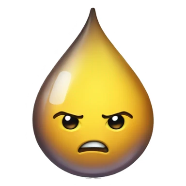 droplet emoji not so happy sticker