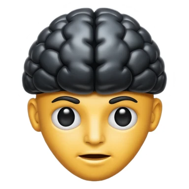 A full black brain emoji i can put in my bio sticker