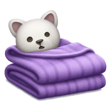 Cozy purple blanket sticker