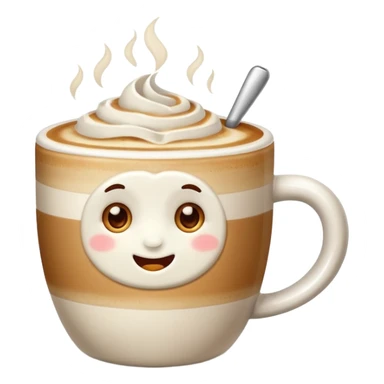 Hot latte sticker