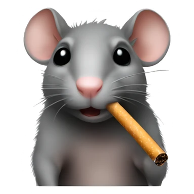 Rat cigarette  sticker