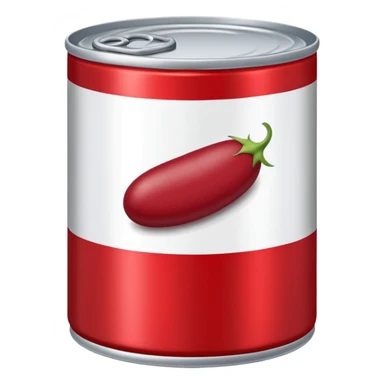 a can of beans, simple, clear sticker