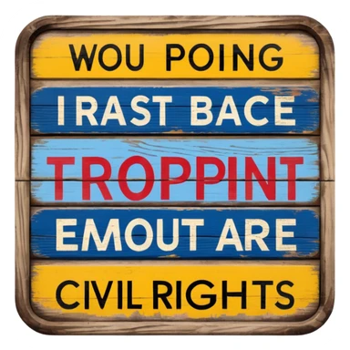 Civil Rights Sign sticker
