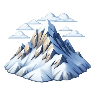 karlı bir dağ sticker