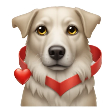 Hund mit Herz in der Pfote  sticker