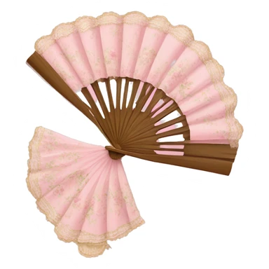 rococo pink fan sticker