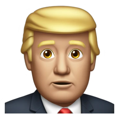 donald trump realistic sticker