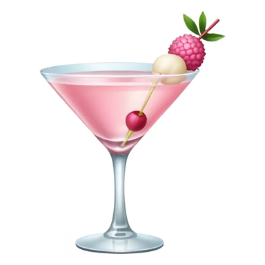baby pink lychee martini drink sticker