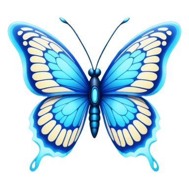 Electro zapping butterfly sticker
