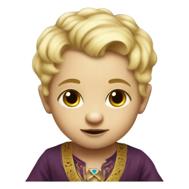 fortune-teller blonde baby boy  sticker