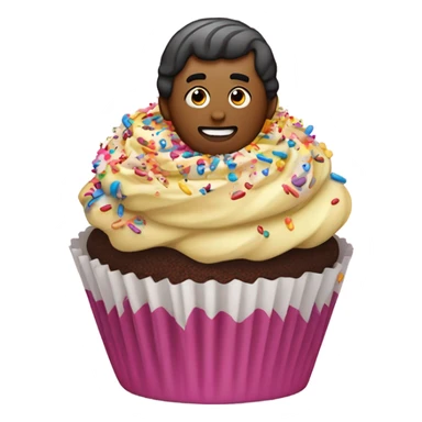 Ray in a cupcake  sticker