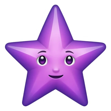 ✝️ i need an emoji purplr like this but only for my religion which is called Druze ( star with 5 points ) sticker